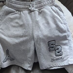 Kids Givenchy Light Gray Athletic Shorts